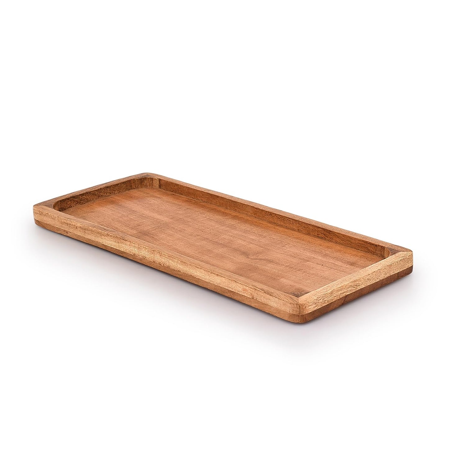 Samhita Acacia Wood Rectangular Wooden Platters for Food Holder/BBQ/Party Buffet Gift for Friend, Family.