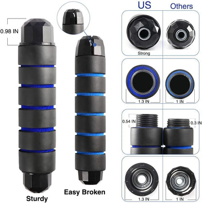 Two pack Jump Rope Skipping Rope for Rope Skipping, Speed Jump Rope for Exercise,Jump Rope for Kids Men Women for Fitness (Red and Blue)