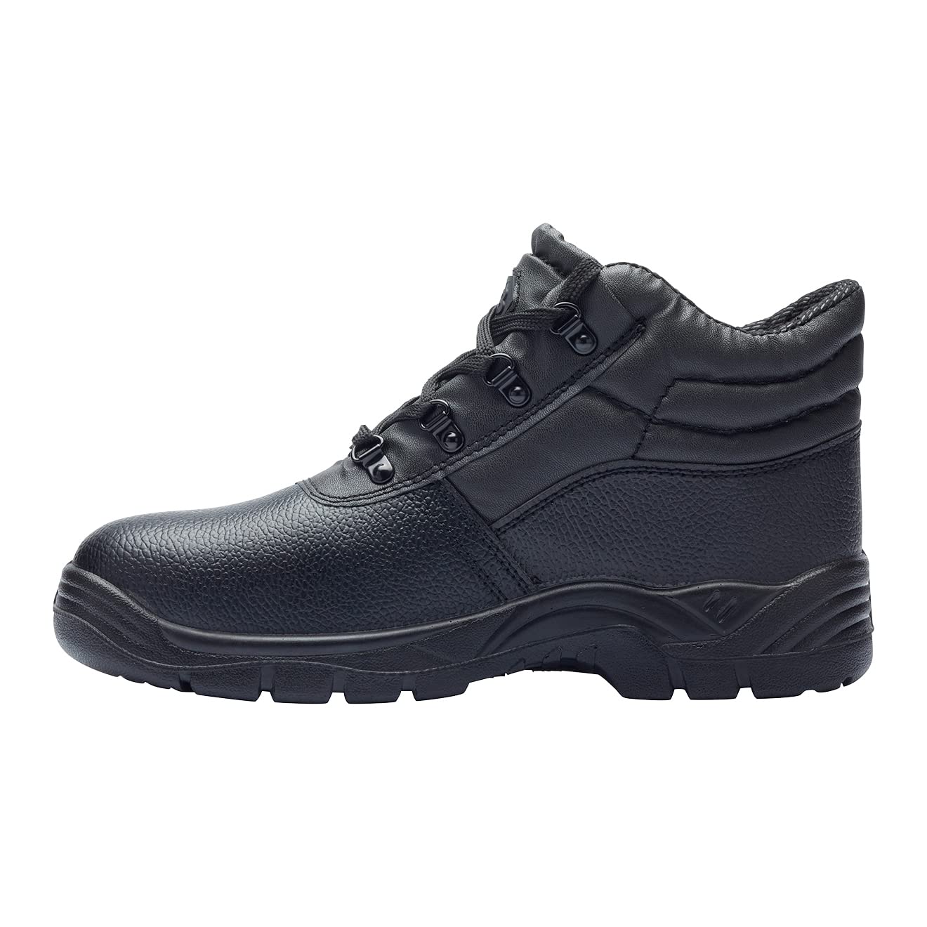 Blackrock Chukka Work Boots, Safety Boots, Safety Shoes, Steel Toe Cap, Mens Womens Ladies, Work Shoes, Black, Gardening, Lightweight, Leather, Wide Fit, Non Slip, On Site - Size 10