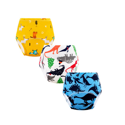 JackLoveBriefs Potty Training Pants for Toddlers Boys Cotton Potty Training Underwear 3-4 Years (8 Packs, M, Multicolor)
