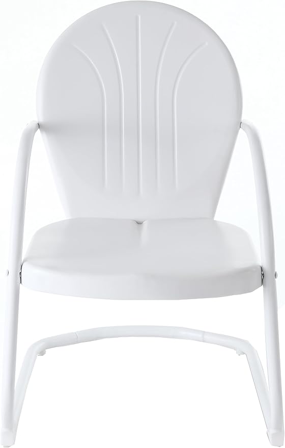 Crosley Furniture Griffith Outdoor Chair, Retro Metal Patio Chairs