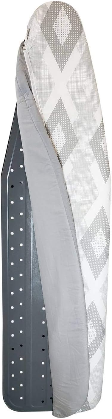 HOMZ Premium Standard Width Ironing Board Cover and Pad, Light Blue Solid