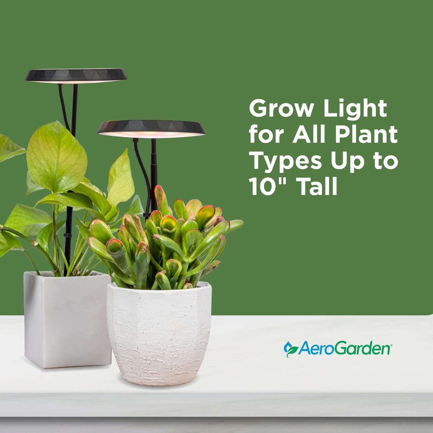 AeroGarden Stem Grow Light for Indoor Plants, Grow Live Plants Anywhere in the Home, Adjustable Light Modes, Black