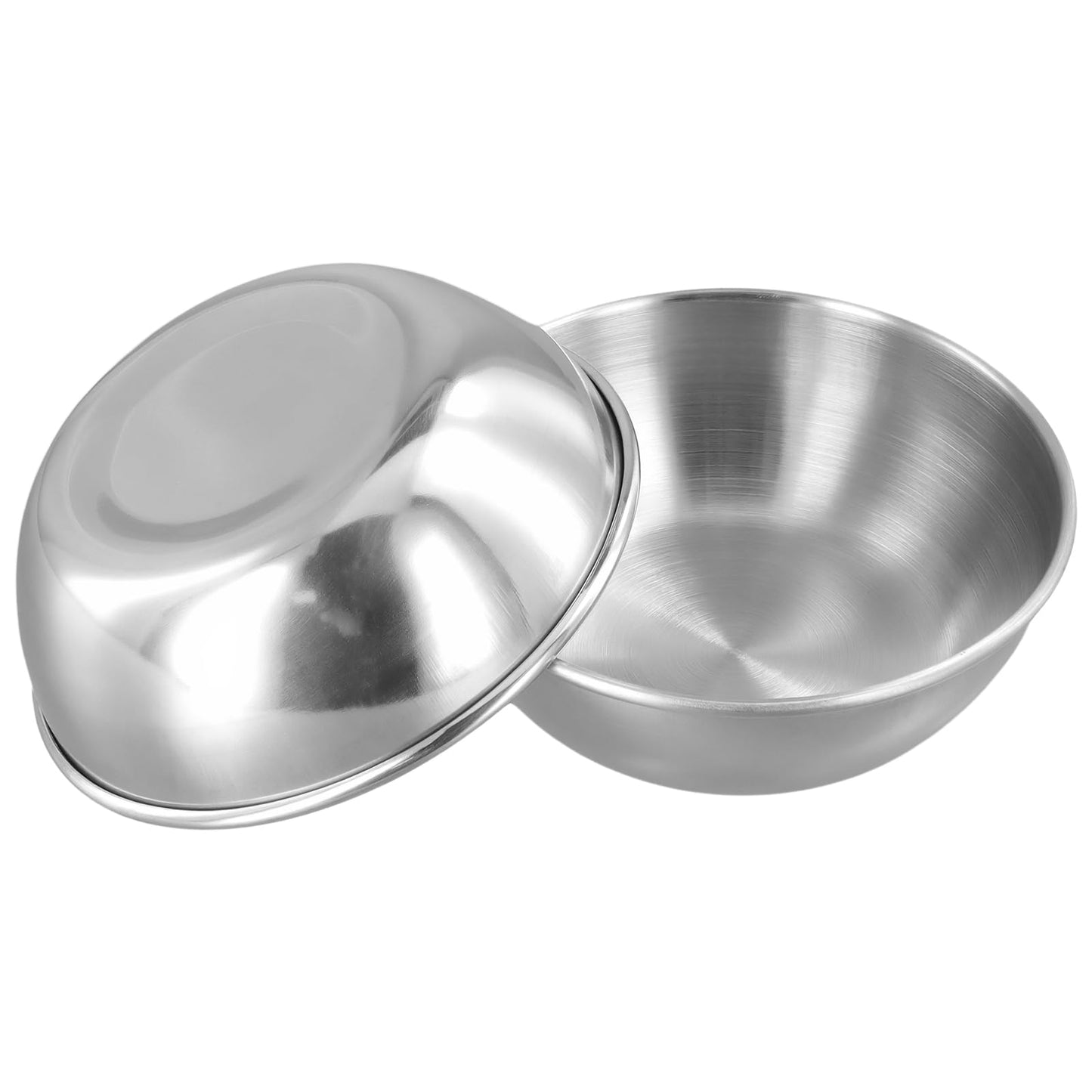 SHEUTSAN 20 Pack 3oz Stainless Steel Sauce Dishes, 3.5 Inch Mini Metal Dipping Bowls, Small Appetizer Plates for Seasoning Dishes Sushi Dipping Bowl,Silver