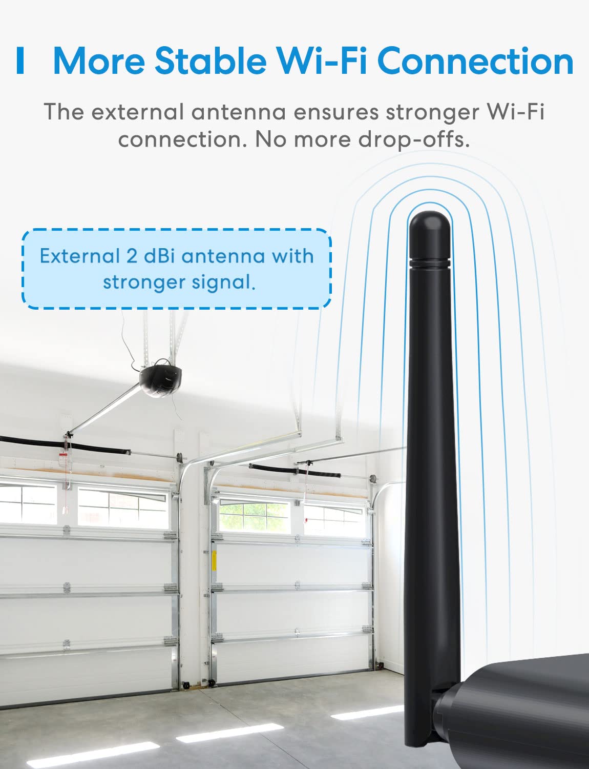 meross Smart Garage Door Opener Remote, Compatible with Apple HomeKit, Amazon Alexa, Google Assistant, CarPlay and SmartThings, No Hub Required
