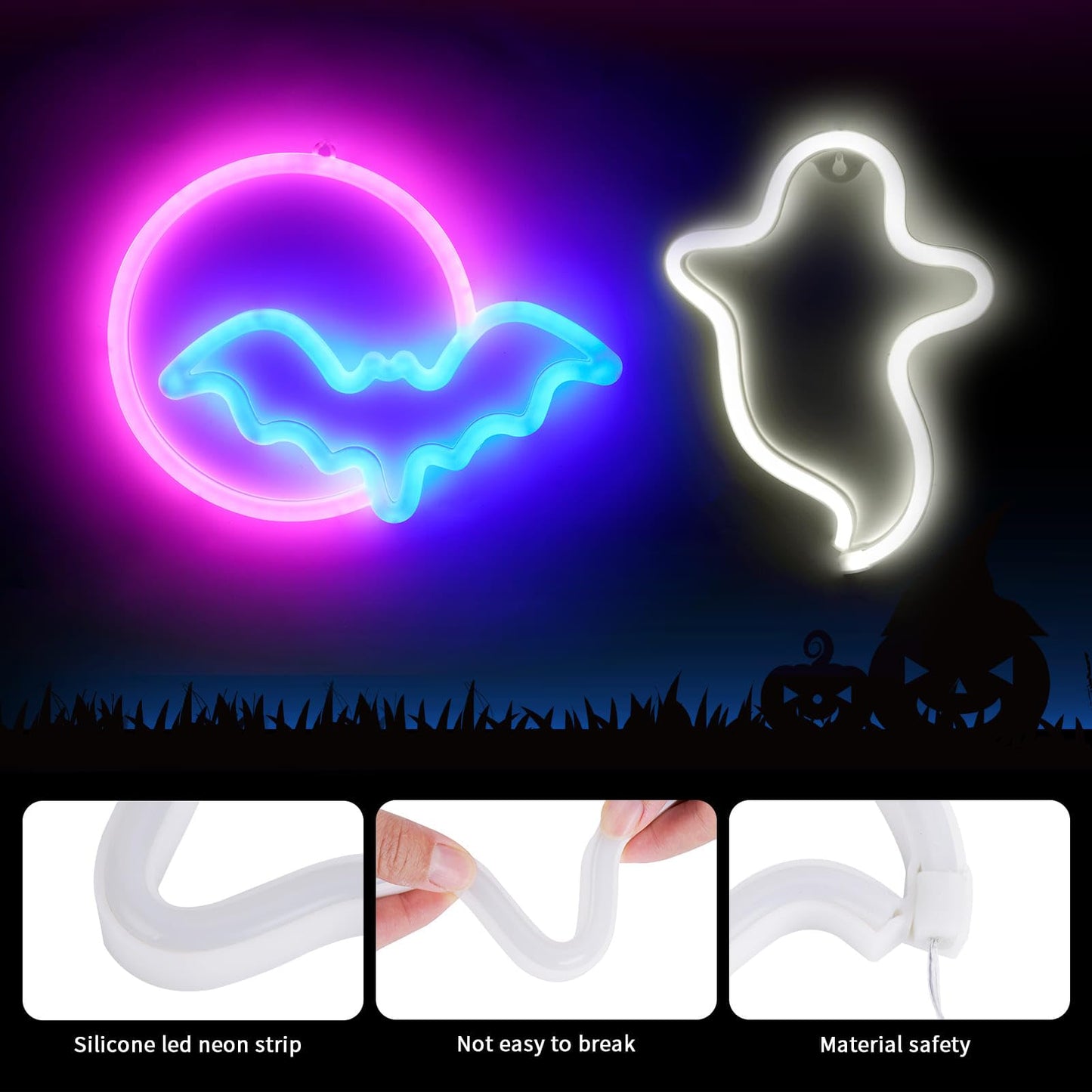 BRIGHTDECK 3 Pcs Butterfly Neon Signs, Neon Light for Bedroom, USB or 3-AA Battery Powered LED Wall Décor for Valentines Day Birthday Gift, Wedding, Party, Home Decor (Pink, Purple, Warm white)
