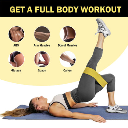 Non-Slip Fabric Resistance Bands for Working Out, Loop Exercise Bands for Booty Leg, Butt, Glute, Stretch Workout Bands for Women & Men, Hip Elastic Bands for Home Gym Fitness, Yoga, Pilates