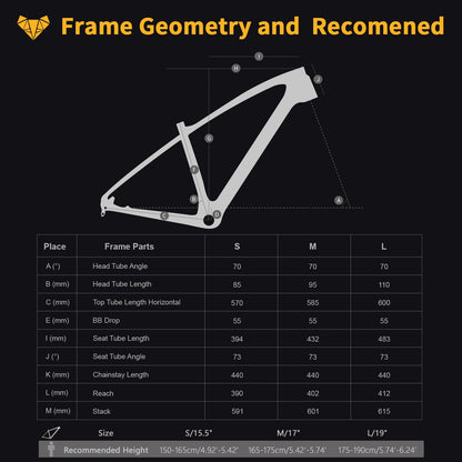 TRIFOX Carbon Fiber Mountain Bike with Shimano M6100 Deore Groupset 12-Speed,Carbon Fiber Frame,Hydraulic Fork 130mm Travel,29er Mountain Bike for Adult 17/19 inch (Obsidian Yellow, 29er * 19 inch)