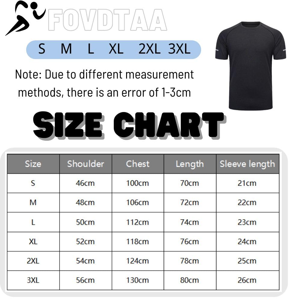fovdtaa 5 Pack Mens Short Sleeve Crew Neck Gym T Shirt Workout Running Tops Mens Breathable Athletic Shirts Short Sleeve Sport Tops Black Grey Blue Navy White M