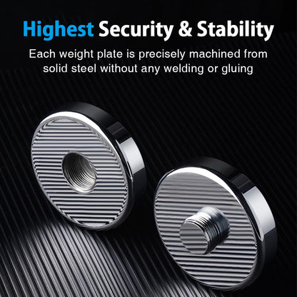 4 Pieces 0.5b Weight Plates for 5lb Steel Dumbbells (Standard-Finish 4×0.5lb)