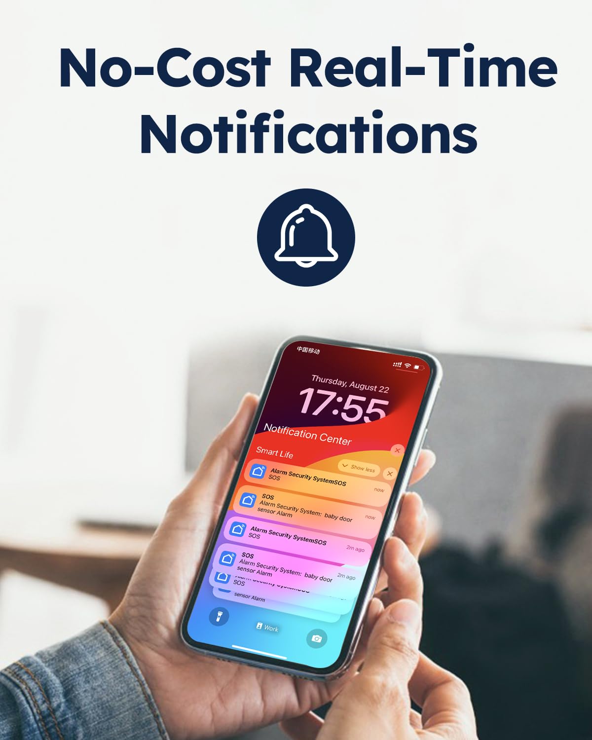 tolviviov Alarm System for Home Security, Door Alarm Systems, App Alerts, 15Piece Kit, No Monthly fee, WiFi Alarm, Door Window Motion Sensor, for Home Security and Kids Safety