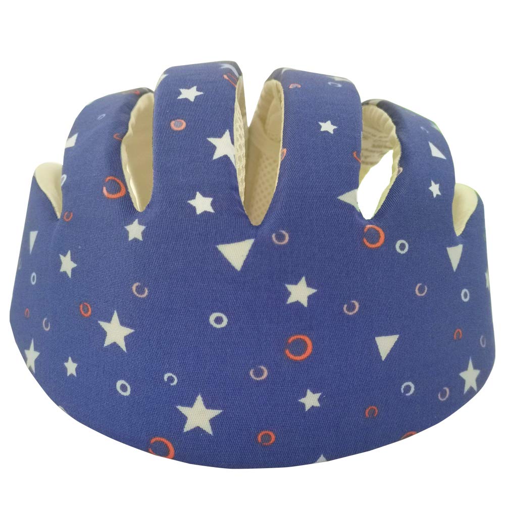 IULONEE Helmets for Toddler, Baby Helmet Toddler Protective Hat Adjustable Baby Head Protector for Infant Walking Crawling Starry Blue