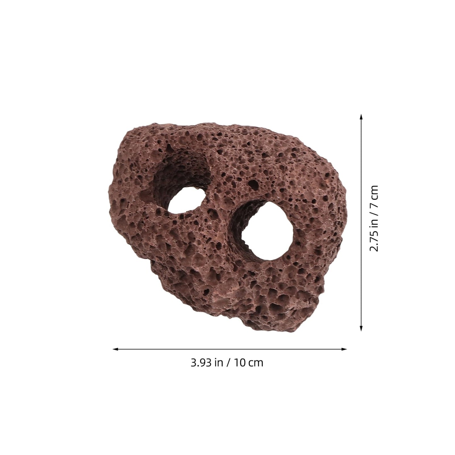 DOITOOL Lava Rock Aquarium 6pcs Volcanic Rocks Small Dark Brown Volcanic Pumice Stones, Aquarium Stones Aquascaping for Fish Tank Decoration, 3.93x2.75x1.57inch
