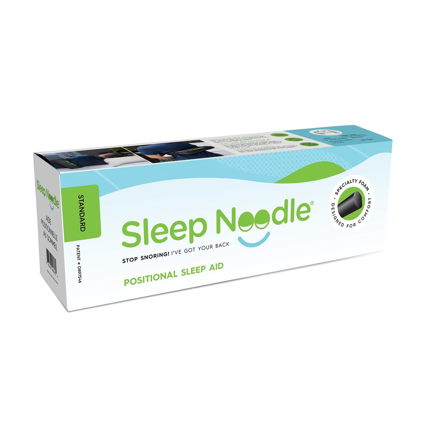 Sleep Noodle Positional Sleep Aid | Natural Anti-Snore Belt Teaches Sleeping on Side