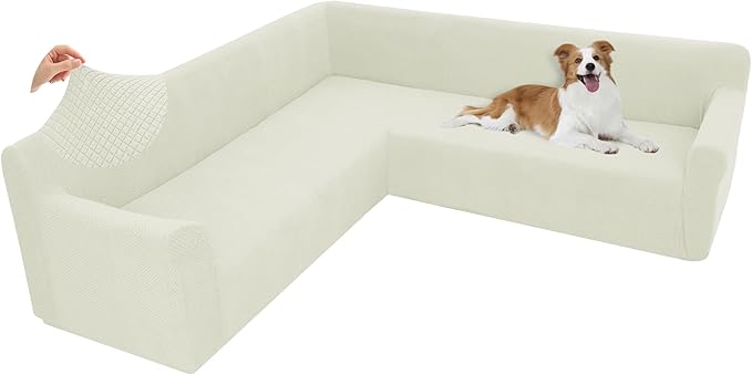 Arfntevss Stretch Sectional Couch Covers L Shaped Corner Sectional Sofa Cover