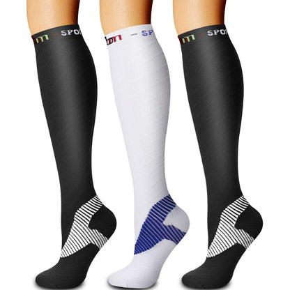 3 Pack Medical Compression Sock-Compression Sock For Women and Men Circulation -Best for Running,Nursing,Athletic Sports