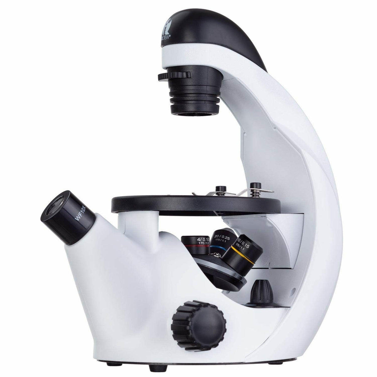 IQCrew 40X-500X Inverted Student Microscope Kit w/Experiment + Blank & Prepared Slides