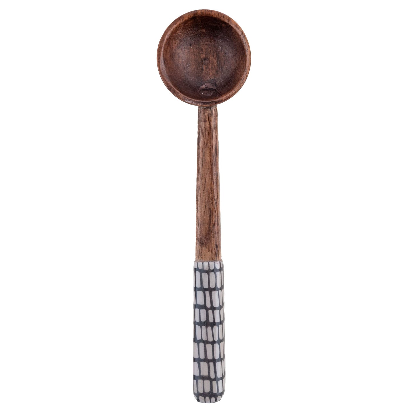 Karma Enamel Tasting Spoons Set - Enamel Tasting Spoons for Cooking - Wood Enamel Kitchen Utensils - Wood Enamel - Set of 4