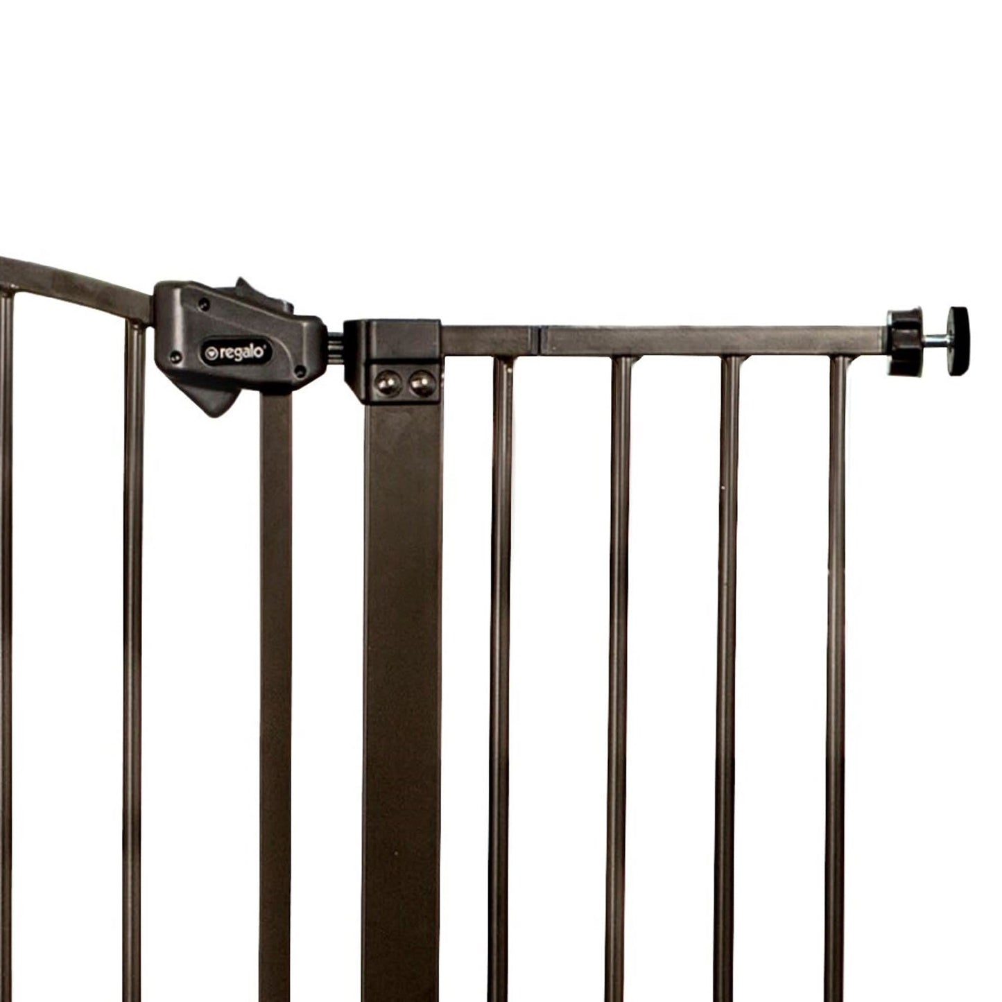 Regalo Easy Step Extra Tall Arched Décor Walk Thru Baby Gate, Includes 4-Inch Extension to Fit Multiple Openings, 4 Pack Pressure Mount Kit and 4 Pack Wall Mount Kit, Bronze