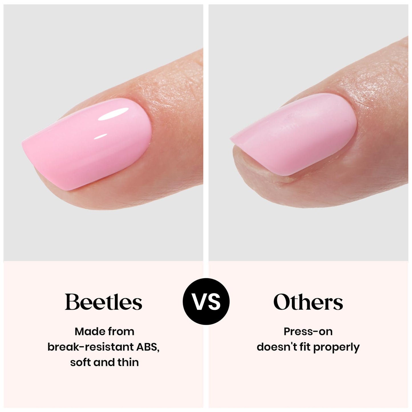 Beetles Press on Nails Kit 720Pcs 24 Colors, Press on Nails Short Almond Glossy Matte Glitter With Nail Glue & Nail Tabs Stickers, Natural Fit Lightweight Fake Nails Kit Art For Women Girls