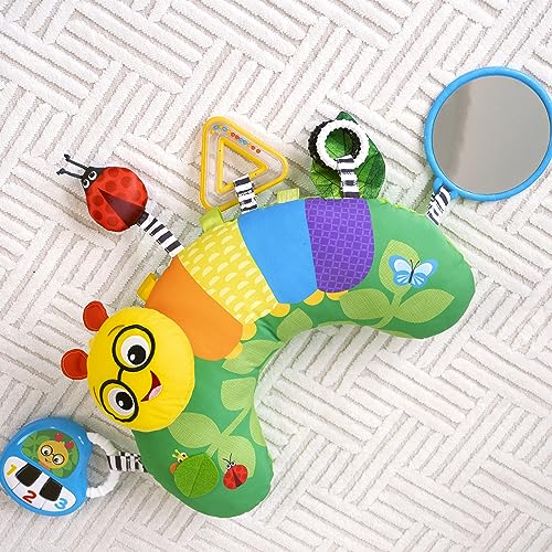 Baby Einstein, Cal-a-Pillow, Tummy Time Activity Pillow, Multisensory, Cal The Caterpillar, Ages 0+ Months