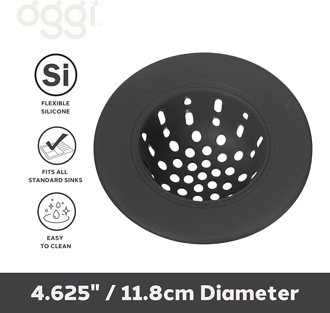 OGGI Silicone Sink Strainer- Great Kitchen Sink Strainer, Sink Drain Strainer