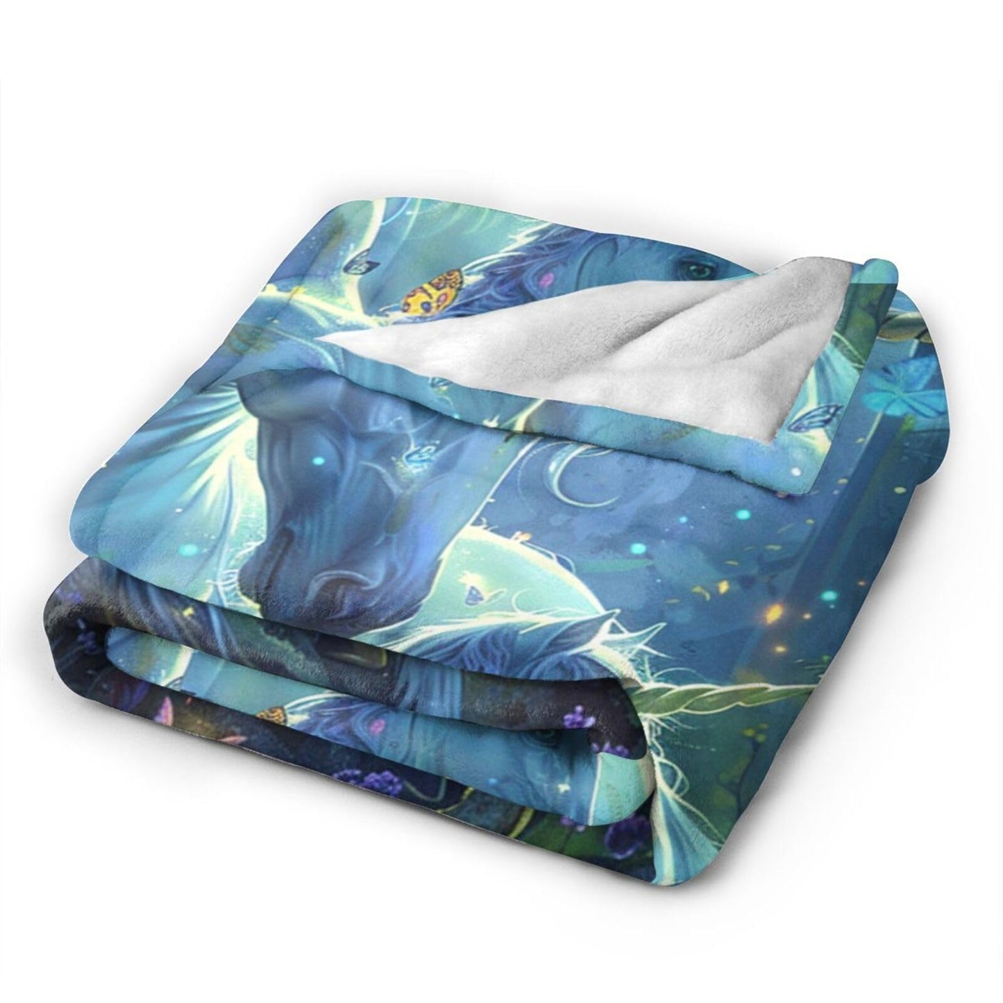 Tijuboni Unicorn Throw Blanket Unicorn Gifts for Girls Women Boys Men Kids Adults Soft Flannel Fleece Blanket for Couch Sofa Bed Home Decor 40"x50"