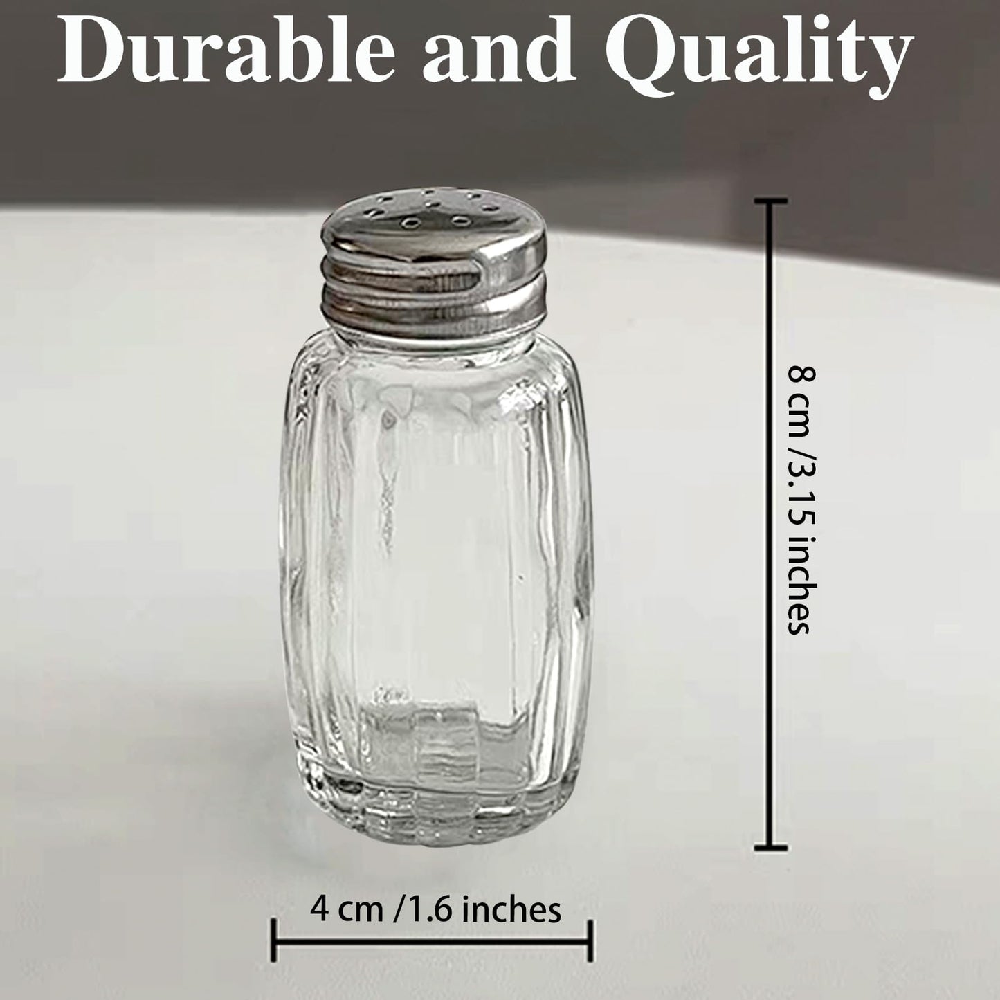 10pcs Salt and Pepper Shakers, Salt Pepper Shakers, Salt and Pepper Shakers Set, Small Glass Salt Shaker Bottle for Kitchen