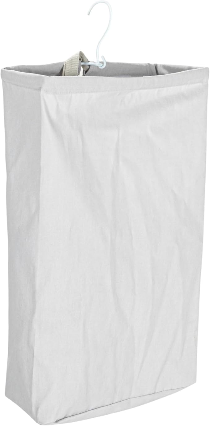 Household Essentials Door Hanging Laundry Bag, Washable Canvas Bag
