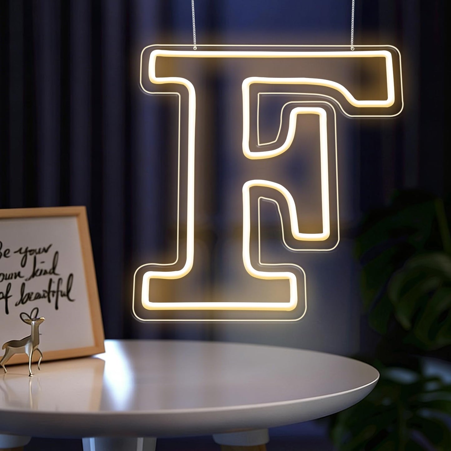 RumonZS Light Up Letters F LED Letters Lights Neon Sign 26 Alphabet 11.4"Decorative Lighted Alphabet for Wedding Party Birthday Bar Christmas Home Decor Letter Lights (Warm White)