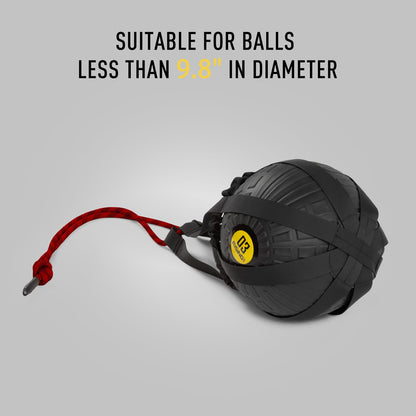 RISINGFIT Medicine Ball Bag, Medicine Ball Rope, Rotation, Swinging, and Logging, Red Kettlebell Swinging, Russian Rotation, Counter Rotation Swinging, and Hammer Swinging (Excluding Medicine Balls)