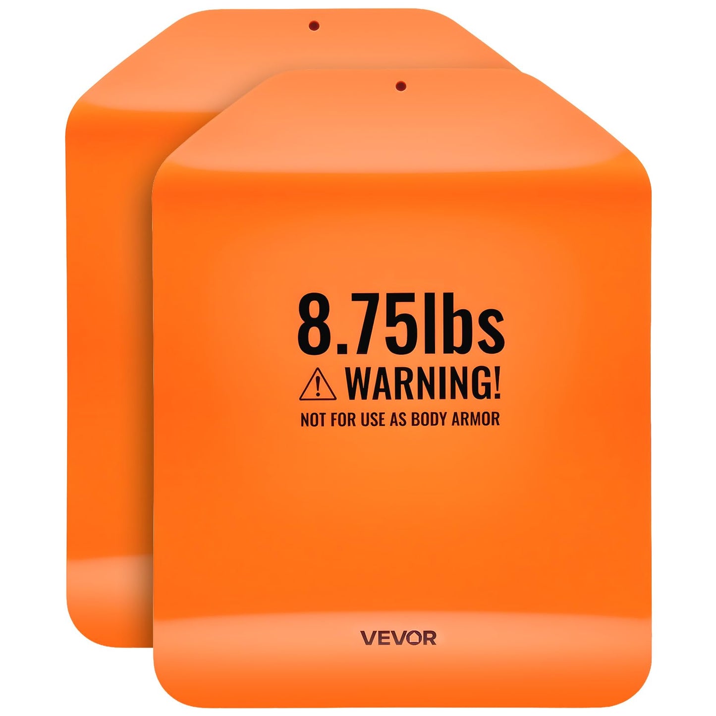 VEVOR Curved Weight Vest Plates, 8.75 LB Pairs, Premium Steel Tactical Weighted Plates for Vest, Ergonomic Design, for Strength Endurance Training, Running, Jogging, Fitness, Heavy Workouts