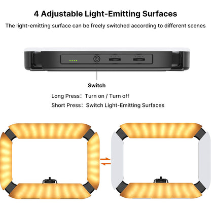 ULANZI U200 Smartphone Video Rig - Control LED Ring Light, YouTube & Vlogging Filmmaking Stabilizer