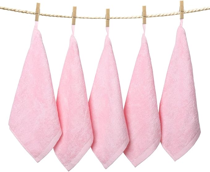 Yoofoss Washcloths Towel Set 10 Pack Baby Rayon Derived from Bamboo Wash Cloth