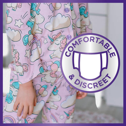 HUGGIES DryNites Pyjama Pants, Girl's 4-7 Years (17-30KG), 30 x Bedwetting Pants, Up to 100% Leak Free Nights