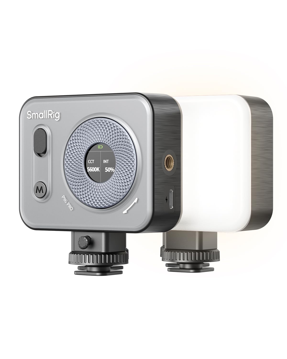 SMALLRIG Vibe P96 Pro Led Video Light, Portable Camera Light for Photography, Cold Shoe Light, CRI95+, 2500-6500K, 5 Effects, Fill Light Accessories for Content Creator, Streaming Black