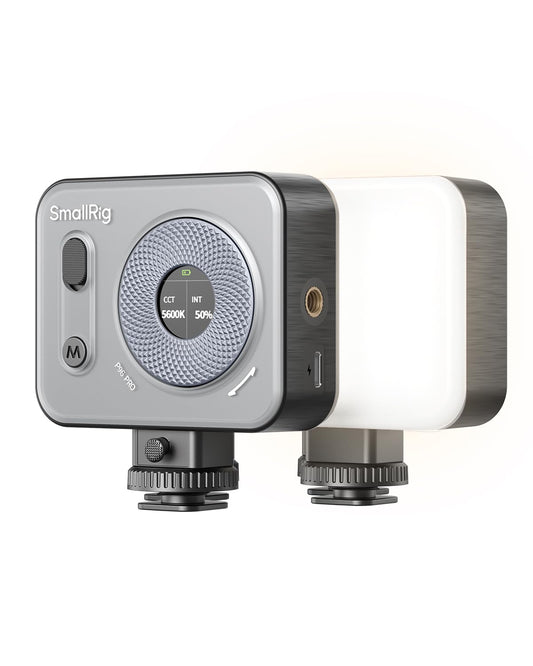 SMALLRIG Vibe P96 Pro Led Video Light, Portable Camera Light for Photography, Cold Shoe Light, CRI95+, 2500-6500K, 5 Effects, Fill Light Accessories for Content Creator, Streaming Black