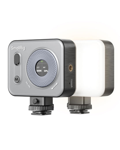 SMALLRIG Vibe P96 Pro Led Video Light, Portable Camera Light for Photography, Cold Shoe Light, CRI95+, 2500-6500K, 5 Effects, Fill Light Accessories for Content Creator, Streaming Black