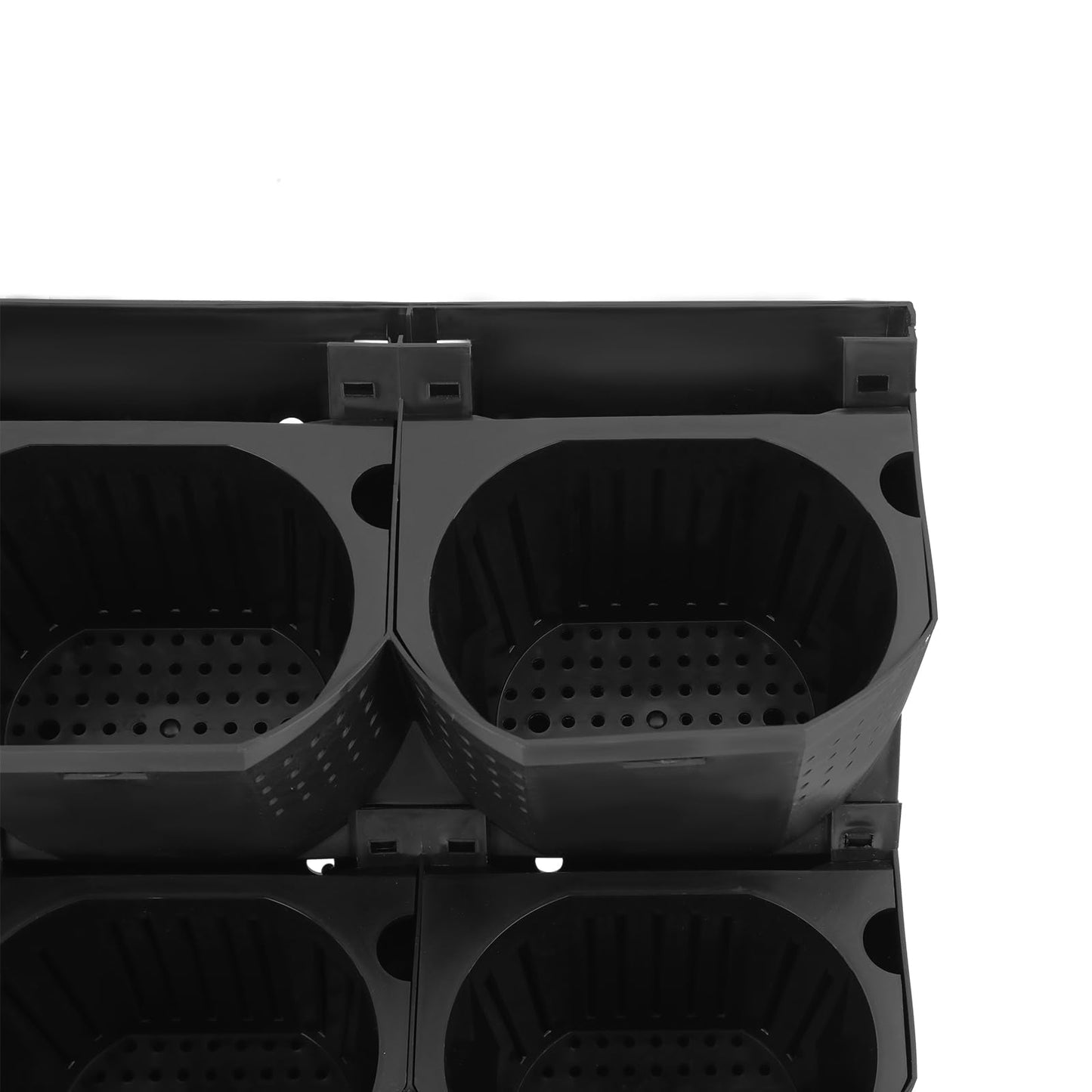 QIUTMER 36-Pot Wall Mounted Vertical Garden Planter 10.56fl oz Water-Storage Layer with Drainage/Vent Holes, Indoor Outdoor for Flowers Herbs Vegetables