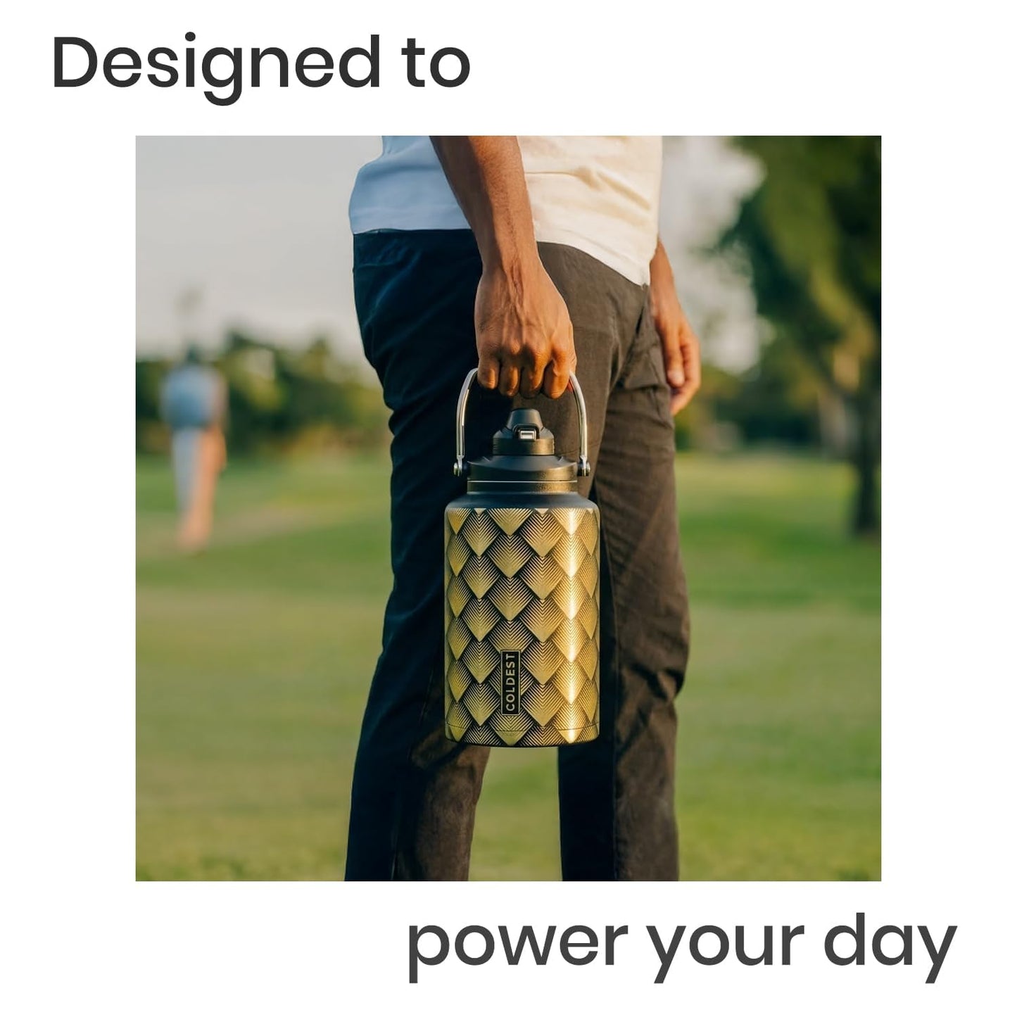 Coldest 128 oz Tumbler with Handle and Straw - 100% Spill Proof Tumbler with Straw (3 Lids) - Stainless Steel Insulated Leakproof Tumblers for Women & Men - Cup Holder Friendly, 128 oz (The Marrakech)