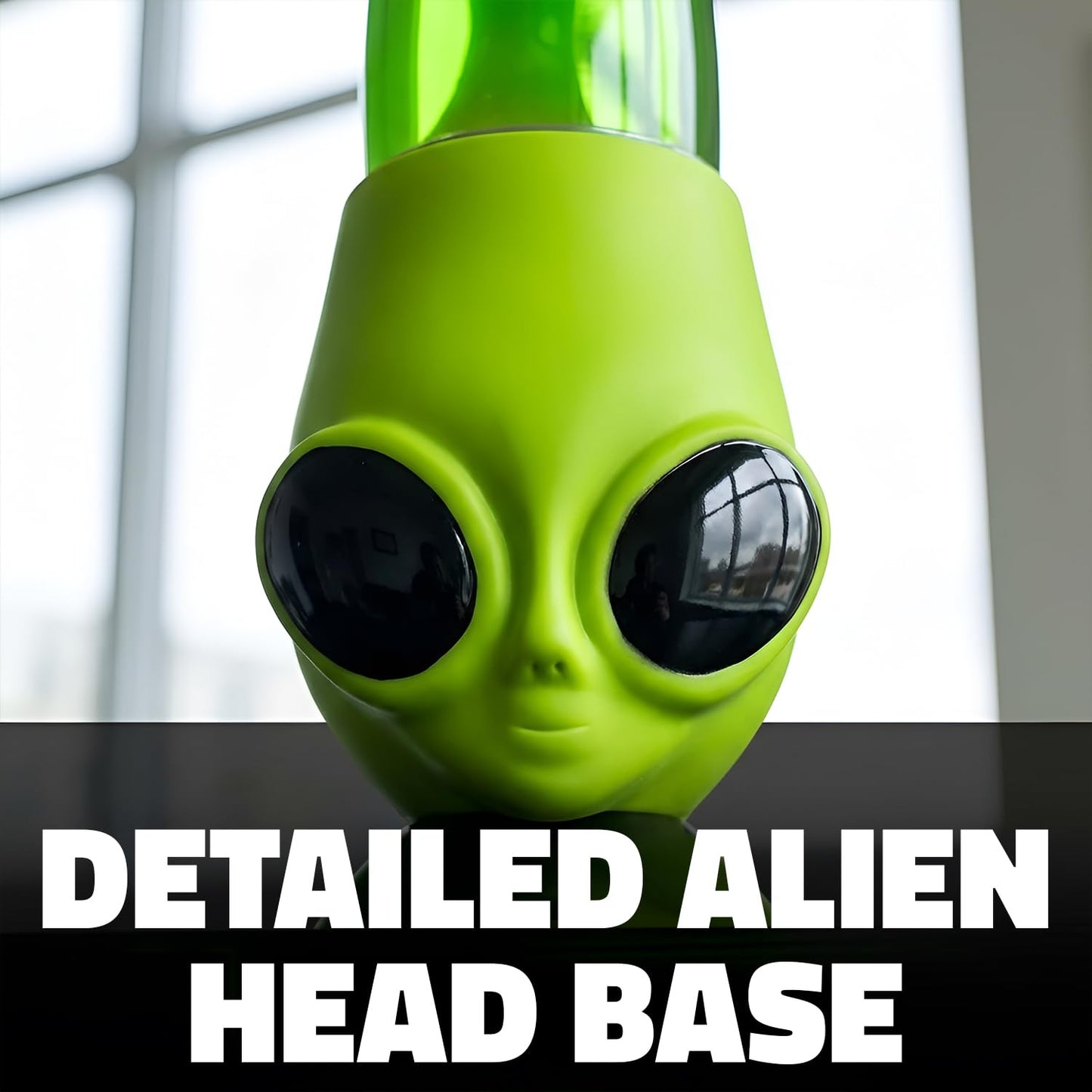Rhode Island Novelty 13 Inch Alien Head Wax Motion Lamp