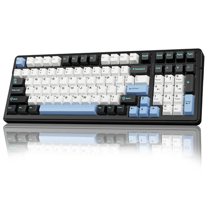AULA F99 Wireless Mechanical Keyboard,Tri-Mode BT5.0/2.4GHz/USB-C Hot Swappable Custom Keyboard,Pre-lubed Linear Switches,RGB Backlit Computer Gaming Keyboards for PC/Tablet/PS/Xbox