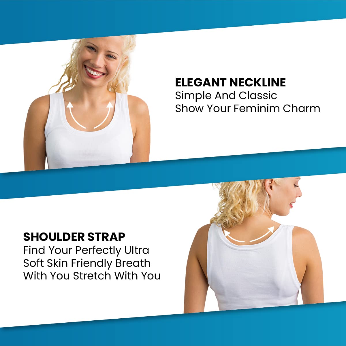 Studio 3 12 Pieces Pack Women's Ribbed 100% Cotton Tank Tops-Assorted Color, Muscle Tank Top, Large