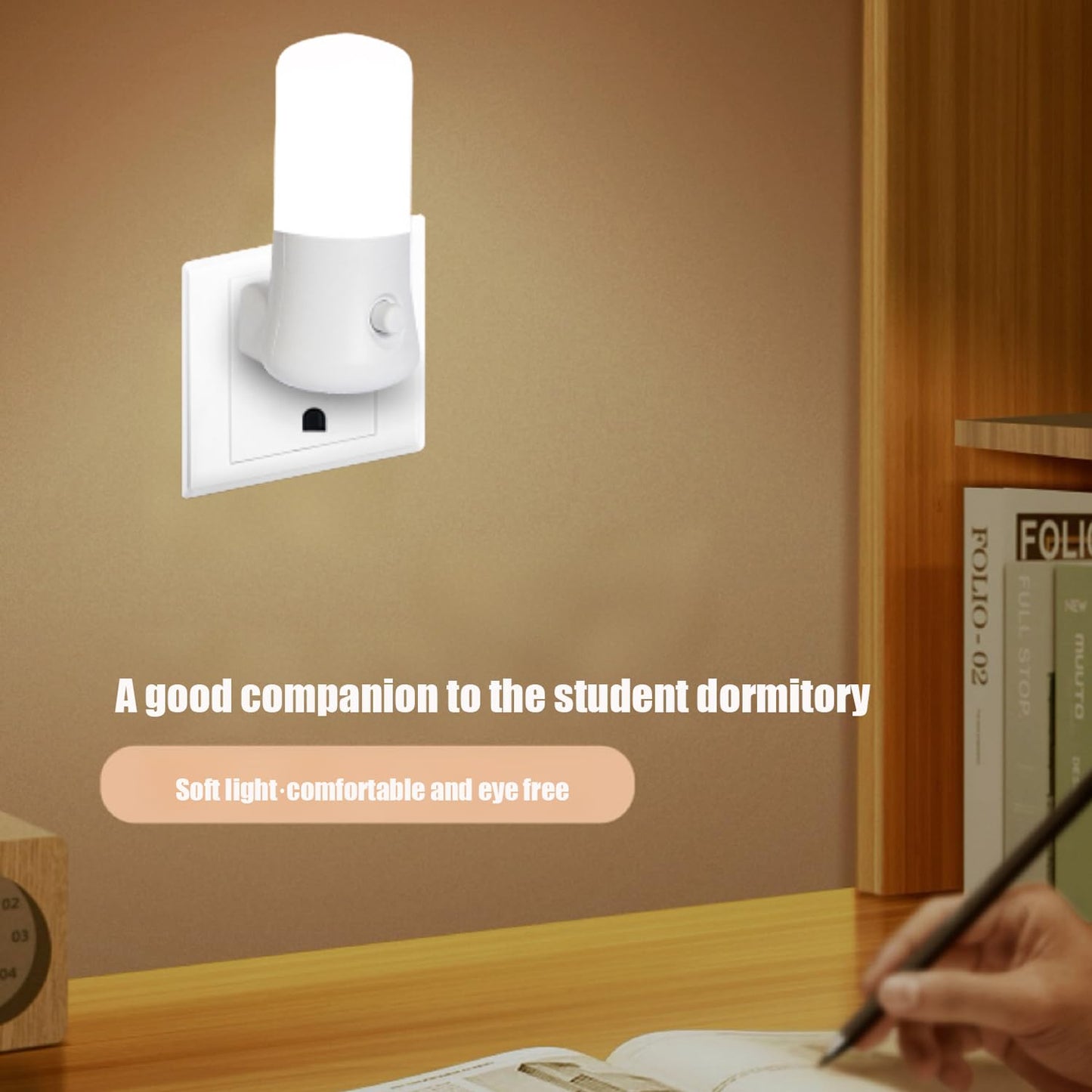 N&B NICE&BRAVO Plug in Night Lights Kids Nightlight Plug Into Wall LED Night Light for Bedroom, Nursery, Hallway, Kitchen, Bathroom (1 Pack Nightlight)