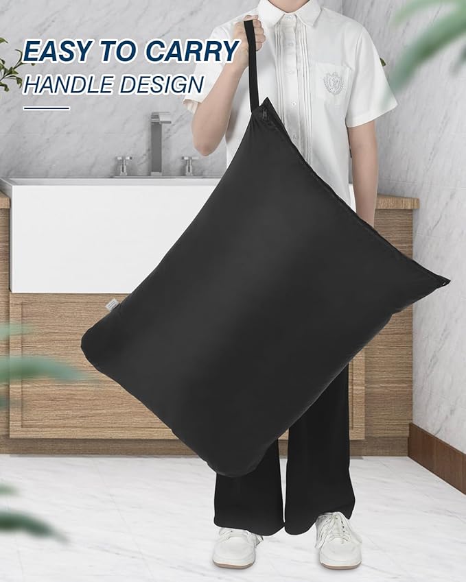 OTraki 2Pcs Large Laundry Bags 24x32 inch Wet Dry Bag Reusable Waterproof Bag
