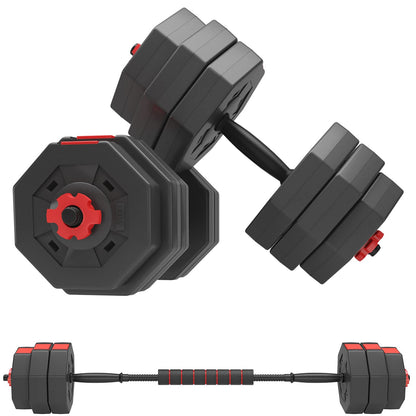 soges Adjustable Dumbbells Set, Iron sand mixture Octagonal designed Weights Dumbbells Set, Anti rolling Fitness Dumbbells HSYL001-30