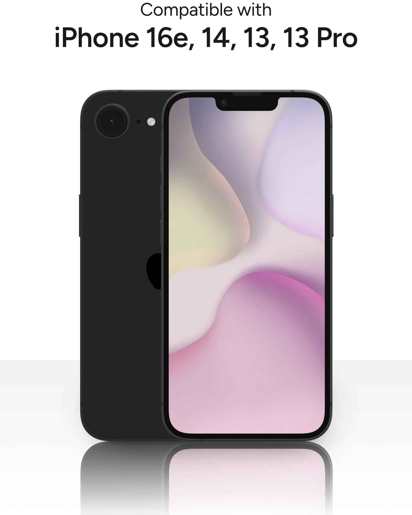 ZAGG Glass+ Screen Protector for iPhone 16e/ 14/13/ 13 Pro - 3X Shatter Protection, High Scratch Resistance, Oil-Resistant, Reinforced Edges, InvisibleShield, Easy Install