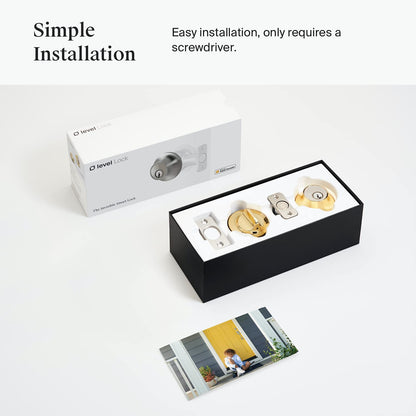 Level Bolt Smart Deadbolt - Make Your Lock Smart & Keep Your Existing Hardware and Keys - Keyless Entry via Level App (iOS & Android) - Works with Apple Home