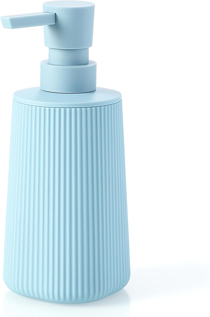 Small Soap Dispenser for Bathroom and Kitchen, Modern Farmhouse Striped Style