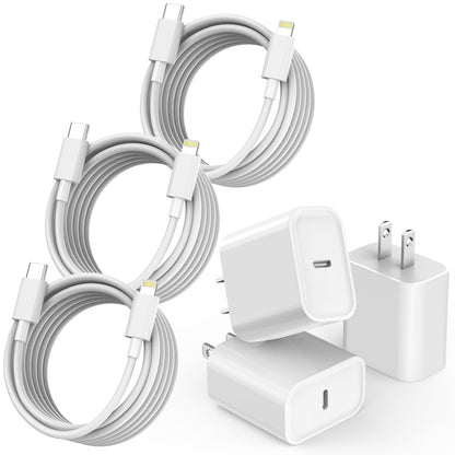 Fast Charger iPhone,i Phone Charge Cable,3Pack iPhone Charger Fast Charging 6Foot Phone Charging USB C Charge Adapter 6FT Type C to Lightning Cable for iPhone 14 Pro Max/14 Plus/13/12 Mini/11/10/XS/SE
